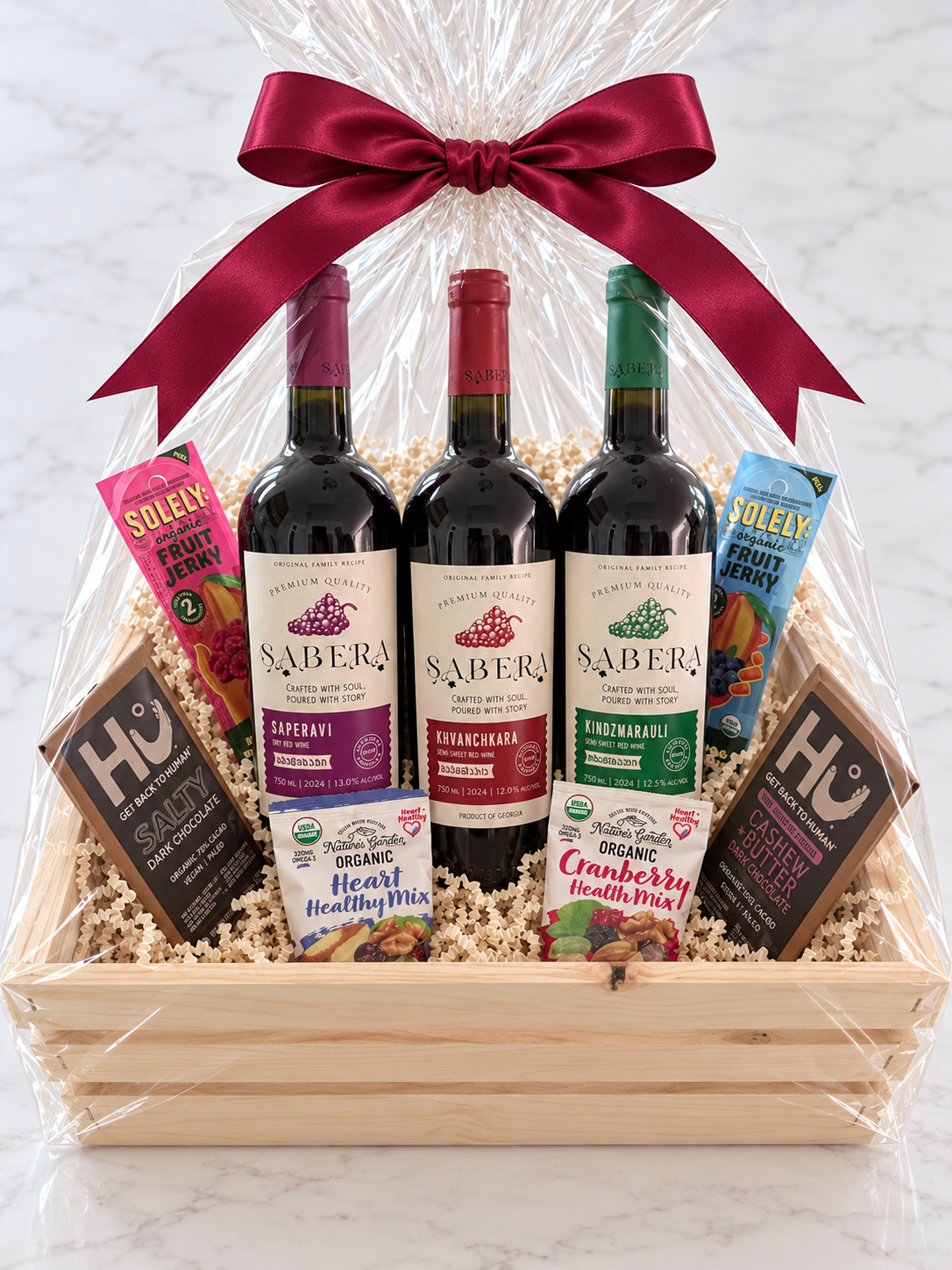Red Wine Discovery Gift Basket (3 Bottles)