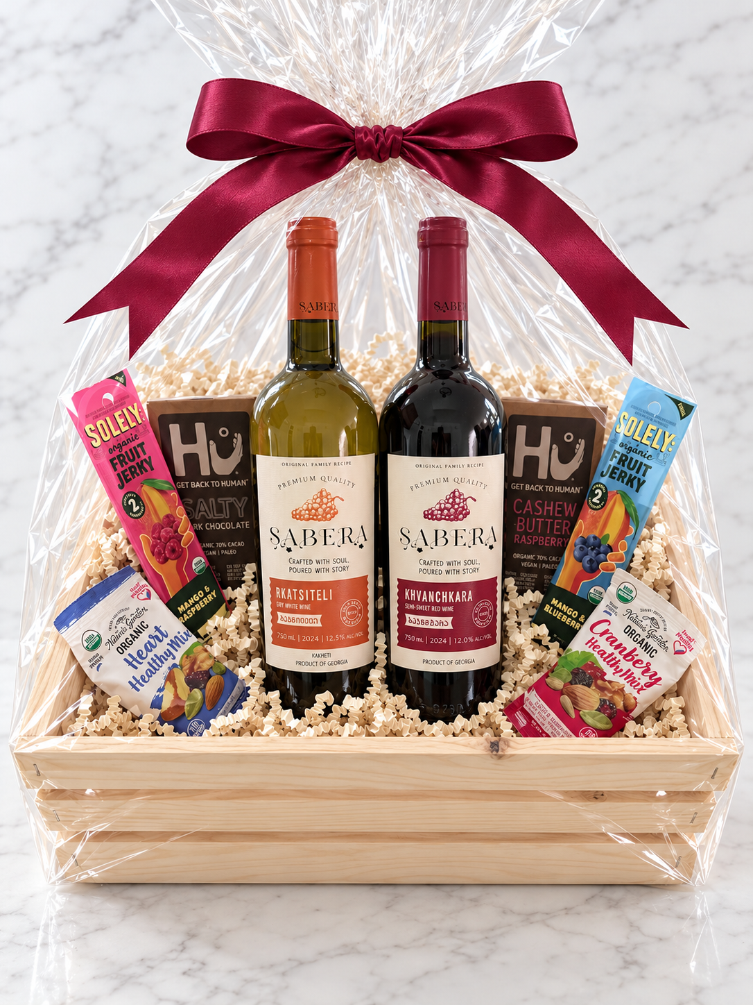 Rkatsiteli & Khvanchkara Gift Basket (2 Bottles)